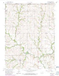 Herkimer Kansas Historical topographic map, 1:24000 scale, 7.5 X 7.5 Minute, Year 1966