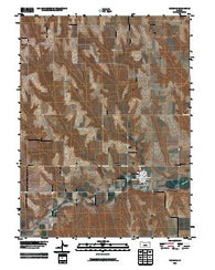 Herndon Kansas Historical topographic map, 1:24000 scale, 7.5 X 7.5 Minute, Year 2009