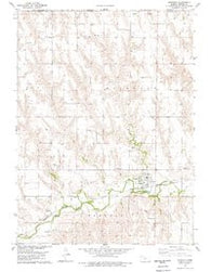 Herndon Kansas Historical topographic map, 1:24000 scale, 7.5 X 7.5 Minute, Year 1978