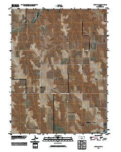 Herndon NW Kansas Historical topographic map, 1:24000 scale, 7.5 X 7.5 Minute, Year 2009