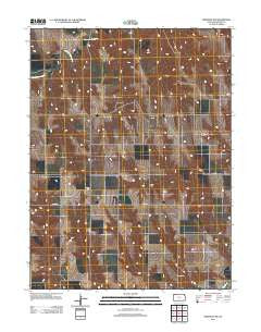 Herndon NW Kansas Historical topographic map, 1:24000 scale, 7.5 X 7.5 Minute, Year 2012