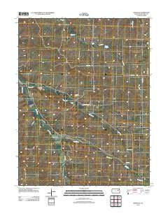 Hessdale Kansas Historical topographic map, 1:24000 scale, 7.5 X 7.5 Minute, Year 2012