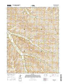 Hessdale Kansas Current topographic map, 1:24000 scale, 7.5 X 7.5 Minute, Year 2015