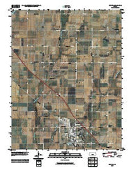 Hesston Kansas Historical topographic map, 1:24000 scale, 7.5 X 7.5 Minute, Year 2010