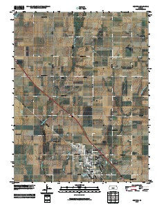 Hesston Kansas Historical topographic map, 1:24000 scale, 7.5 X 7.5 Minute, Year 2010