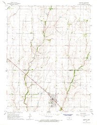 Hesston Kansas Historical topographic map, 1:24000 scale, 7.5 X 7.5 Minute, Year 1965
