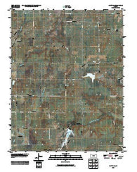 Hiattville Kansas Historical topographic map, 1:24000 scale, 7.5 X 7.5 Minute, Year 2009