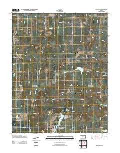Hiattville Kansas Historical topographic map, 1:24000 scale, 7.5 X 7.5 Minute, Year 2012