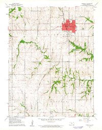 Hiawatha Kansas Historical topographic map, 1:24000 scale, 7.5 X 7.5 Minute, Year 1961