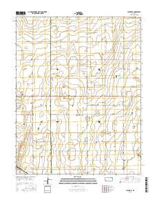 Hickok SE Kansas Current topographic map, 1:24000 scale, 7.5 X 7.5 Minute, Year 2016