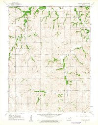 Highland NW Kansas Historical topographic map, 1:24000 scale, 7.5 X 7.5 Minute, Year 1961