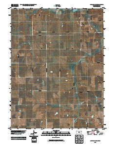 Highland NW Kansas Historical topographic map, 1:24000 scale, 7.5 X 7.5 Minute, Year 2009