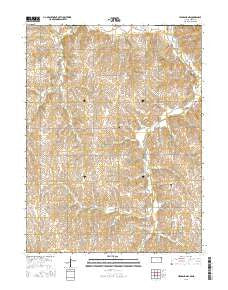 Highland NW Kansas Current topographic map, 1:24000 scale, 7.5 X 7.5 Minute, Year 2016