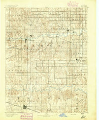 Hill Kansas Historical topographic map, 1:125000 scale, 30 X 30 Minute, Year 1893