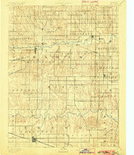 Hill Kansas Historical topographic map, 1:125000 scale, 30 X 30 Minute, Year 1893