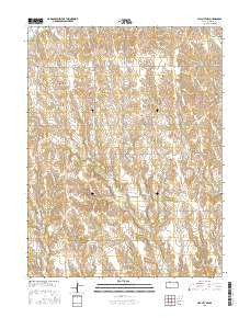 Hill City NW Kansas Current topographic map, 1:24000 scale, 7.5 X 7.5 Minute, Year 2015