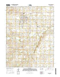 Hillsboro Kansas Current topographic map, 1:24000 scale, 7.5 X 7.5 Minute, Year 2015