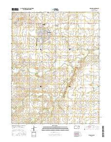 Hillsboro Kansas Current topographic map, 1:24000 scale, 7.5 X 7.5 Minute, Year 2015
