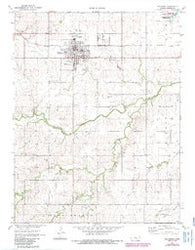 Hillsboro Kansas Historical topographic map, 1:24000 scale, 7.5 X 7.5 Minute, Year 1971