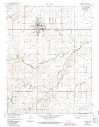 Hillsboro Kansas Historical topographic map, 1:24000 scale, 7.5 X 7.5 Minute, Year 1971
