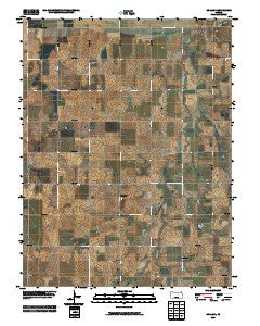 Holland Kansas Historical topographic map, 1:24000 scale, 7.5 X 7.5 Minute, Year 2009