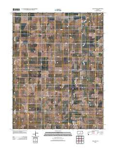 Holland Kansas Historical topographic map, 1:24000 scale, 7.5 X 7.5 Minute, Year 2012