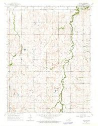 Holland Kansas Historical topographic map, 1:24000 scale, 7.5 X 7.5 Minute, Year 1963