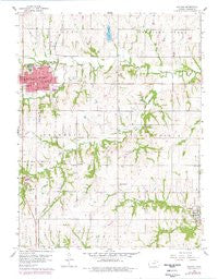 Holton Kansas Historical topographic map, 1:24000 scale, 7.5 X 7.5 Minute, Year 1960