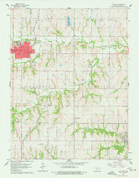 Holton Kansas Historical topographic map, 1:24000 scale, 7.5 X 7.5 Minute, Year 1960