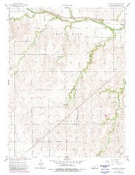 Holyrood NE Kansas Historical topographic map, 1:24000 scale, 7.5 X 7.5 Minute, Year 1957
