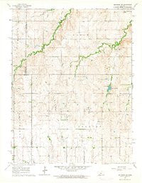 Holyrood NW Kansas Historical topographic map, 1:24000 scale, 7.5 X 7.5 Minute, Year 1964