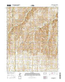 Holyrood NW Kansas Current topographic map, 1:24000 scale, 7.5 X 7.5 Minute, Year 2015