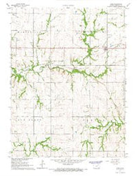 Home Kansas Historical topographic map, 1:24000 scale, 7.5 X 7.5 Minute, Year 1966
