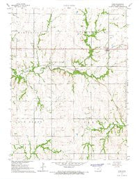 Home Kansas Historical topographic map, 1:24000 scale, 7.5 X 7.5 Minute, Year 1966