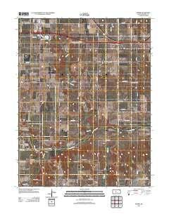 Homer Kansas Historical topographic map, 1:24000 scale, 7.5 X 7.5 Minute, Year 2012
