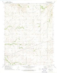 Homestead Kansas Historical topographic map, 1:24000 scale, 7.5 X 7.5 Minute, Year 1973