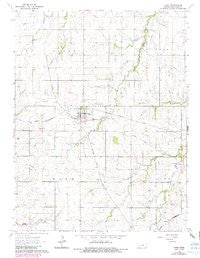 Hope Kansas Historical topographic map, 1:24000 scale, 7.5 X 7.5 Minute, Year 1964