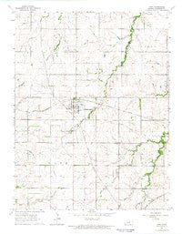 Hope Kansas Historical topographic map, 1:24000 scale, 7.5 X 7.5 Minute, Year 1964