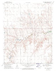 Horse Thief Canyon Kansas Historical topographic map, 1:24000 scale, 7.5 X 7.5 Minute, Year 1970