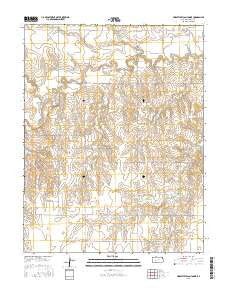 Horse Thief Canyon NE Kansas Current topographic map, 1:24000 scale, 7.5 X 7.5 Minute, Year 2015