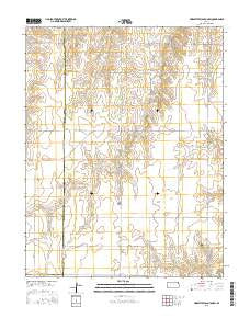 Horse Thief Canyon SW Kansas Current topographic map, 1:24000 scale, 7.5 X 7.5 Minute, Year 2015
