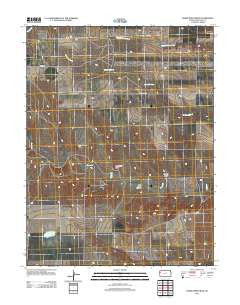 Horsethief Draw Kansas Historical topographic map, 1:24000 scale, 7.5 X 7.5 Minute, Year 2012