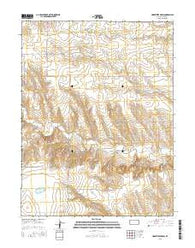 Horsethief Draw Kansas Current topographic map, 1:24000 scale, 7.5 X 7.5 Minute, Year 2015