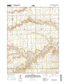 Horsethief Draw NW Kansas Current topographic map, 1:24000 scale, 7.5 X 7.5 Minute, Year 2015