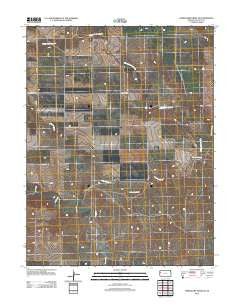 Horsethief Draw SE Kansas Historical topographic map, 1:24000 scale, 7.5 X 7.5 Minute, Year 2012