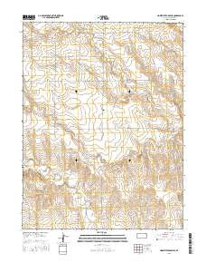 Horsethief Draw SE Kansas Current topographic map, 1:24000 scale, 7.5 X 7.5 Minute, Year 2015