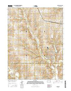 Horton Kansas Current topographic map, 1:24000 scale, 7.5 X 7.5 Minute, Year 2015