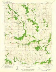 Horton NW Kansas Historical topographic map, 1:24000 scale, 7.5 X 7.5 Minute, Year 1960