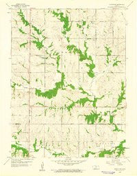 Horton NW Kansas Historical topographic map, 1:24000 scale, 7.5 X 7.5 Minute, Year 1960