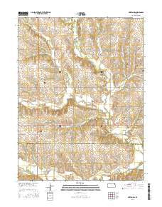 Horton NW Kansas Current topographic map, 1:24000 scale, 7.5 X 7.5 Minute, Year 2016